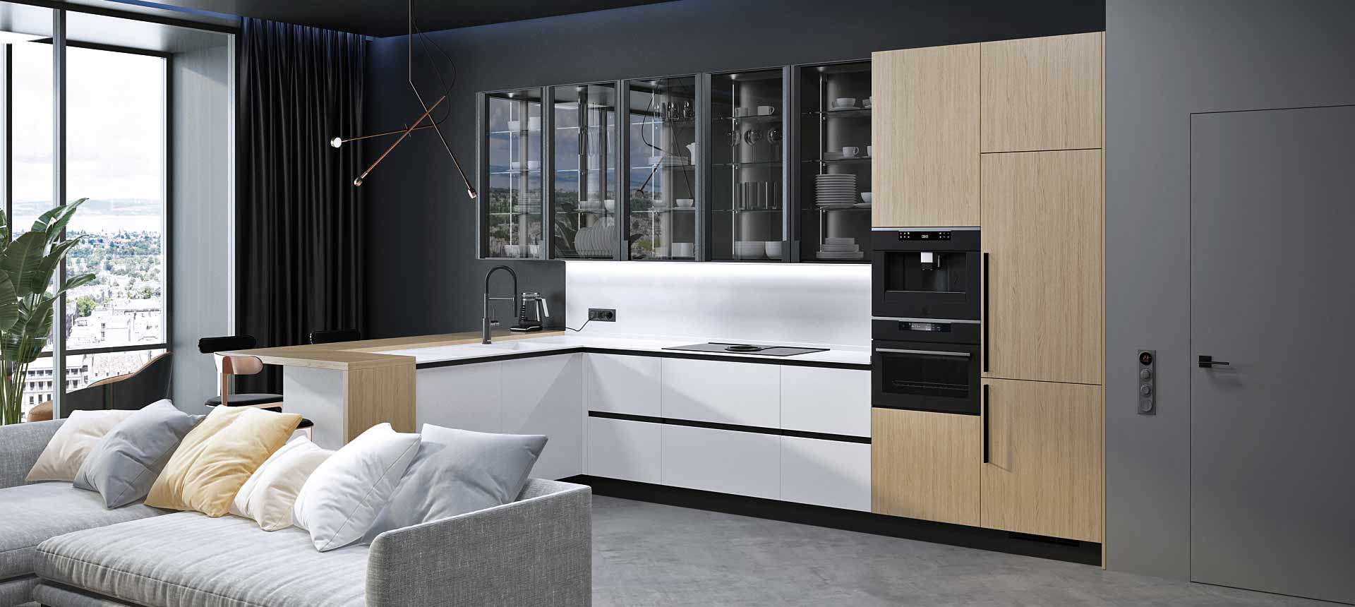 Белый / Дуб Винченца 